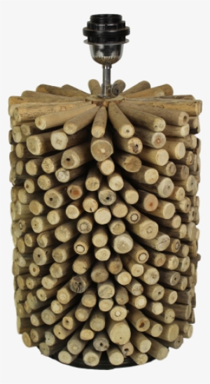 Table Lamp Driftwood - Tafellamp Driftwood - Rond - Blank - Drijfhout #531673