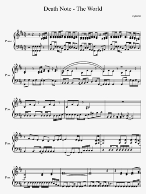 The World Sheet Music Composed By Cyrano 1 Of 2 Pages - Lyrics On Sheet Music #531949