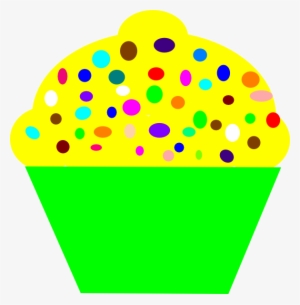 Cupcake Clipart Yellow - Yellow Cupcake Clipart #532092