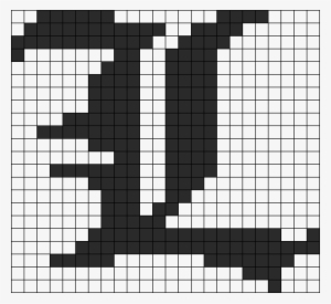 Death Note L Perler Bead Pattern / Bead Sprite - Pixel Art Death Note #532149