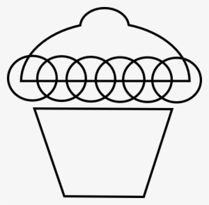 Cupcake Black And White Cupcake Outline Clip Art Clipart - Clip Art #532559