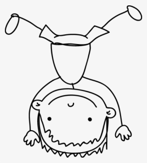 Little Boy Sketch Kids Sticker - Boy Sketch Png #533611