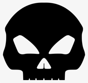 Skeleton Head Clipart Death Skull - Black Skull Png #534274