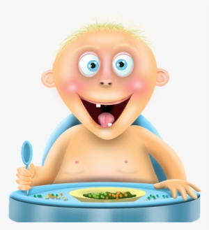 Baby, Boy, Cartoon, Feeding, Eating, Character, Male - Bathing #535468