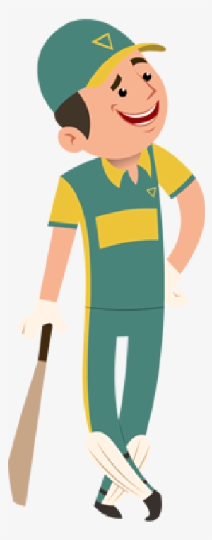 Sports-cricket Player Character - Cartoon #535508