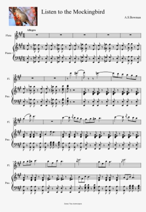 Listen To The Mockingbird Sheet Music Composed By A - Best Is Yet To Come Sheet Music #535671