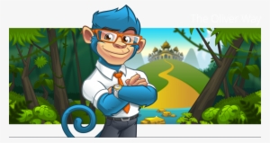 Monkey Mascot, Mascot Design, Character Design, Cartoon - Mascot Illustration #535759