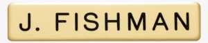 Smith & Warren Name Plate Gold, 1/2 X 2-3/8in, #536025