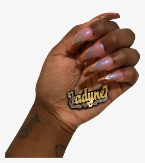 Onyx Nameplate Necklace - Necklace #536223