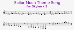Sailor Moon Theme Song For Skylee <3 Sheet Music 1 - Sailor Moon Piano Easy #536262