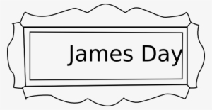 Small - Name Plate Clip Art #536510