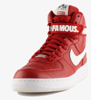 Nike Air Force One High "red Supreme" - Air Force Supreme Png #537581