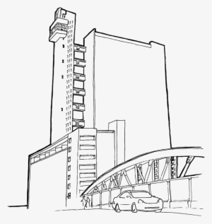 Trellick Outline Black - Portable Network Graphics #537642