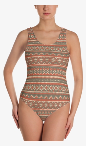 Checkered Swimsuit One Piece #537959