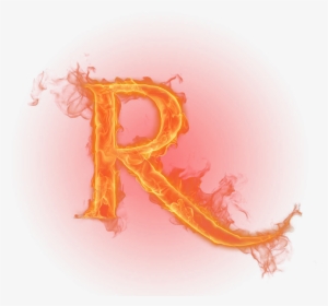 Download Now For Free This Letter R Transparent Png - Flame #538415