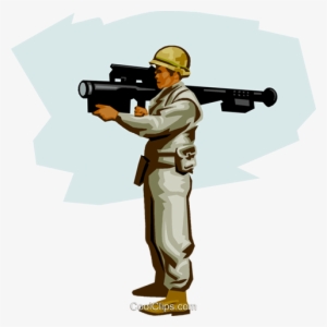 Us Soldier Modern Air Defense Royalty Free Vector Clip - Illustration #538461