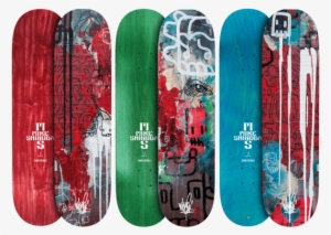 Connected Triptych Skate Deck Set - Mike Shinoda #539431