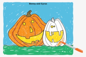 Halloween Craft Project Coloring Page - Pumpkin #539469