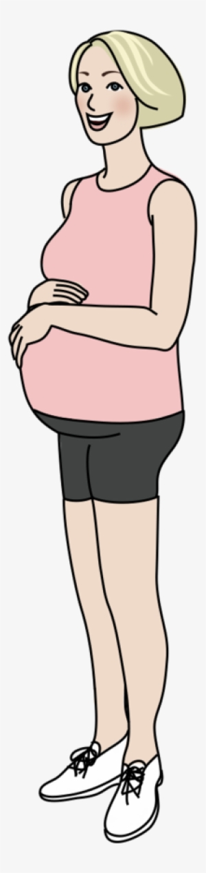Blonde Bob Pregnant Woman - Standing #539567