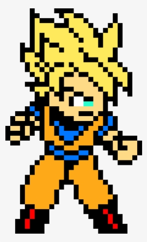 [beta] Dbzfs On Scratch - Minecraft Super Saiyan Pixel Art #539943