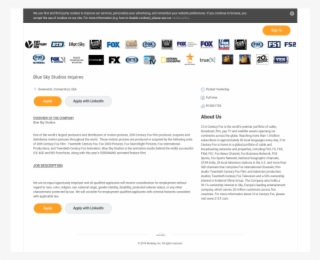 Blue Sky Studios Inquires - 21st Century Fox #5300226