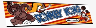 Donkey Kong Marquee - Tin Sign Donkey Kong Arcade Shop Game Room Marquee #5303548