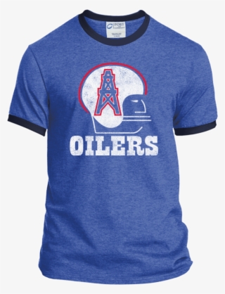 Houston Oilers Retro Football Pc54r Port Amp Co - Coffee Teach Sleep Repeat Ringer Tee #5304644