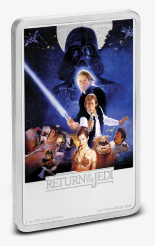 The Star Wars Return Of The Jedi 1oz Silver Poster - Wars Return Of The Jedi #5306766