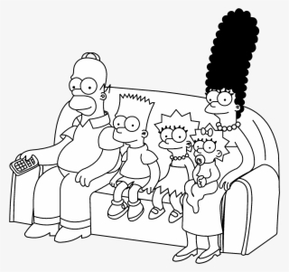 The Simpsons Logo Black And White - Simpsons Black And White #5311243