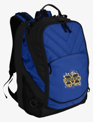 Michigan Wolverines Splatter Logo Embroidered Laptop #5311722