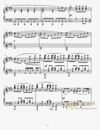 No Game No Life Op钢琴谱第2页 - Piano Sheet #5313394