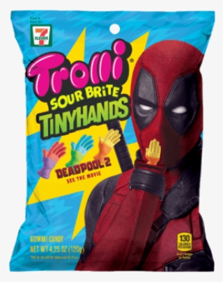 Trolli Sour Brite Tiny Hands Deadpool 2 Gummi Candy, - Trolli Sour Brite Tiny Hands #5316529
