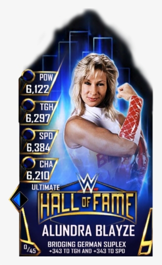 Supercard Alundrablayze S3 13 Ultimate Halloffame - Wwe Supercard Hall Of Fame Cards #5321739