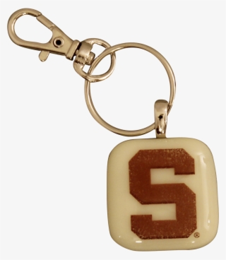 Michigan State University Glass Key Chain #5321971