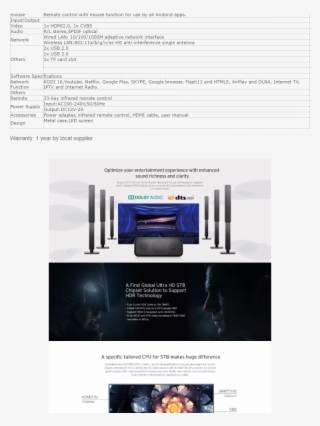 Himedia Q5 Pro 4khdr Quad Core Android 7 Tv Box 2gb #5323338
