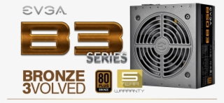 Evga B3 Series Power Supplies - Evga 850 B3, 80 Plus Bronze 850w, Fully Modular, Evga #5324370