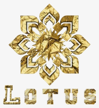 Lotus Flower Flor Gold Golden Ouro Dourado @lucianoball - Cross #5325916