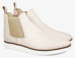 Ankle Boots Rita 3 Woven Off White Elastic Beige Xl - Bottines Melvin & Hamilton Rita 3 Woven Off White #5326468
