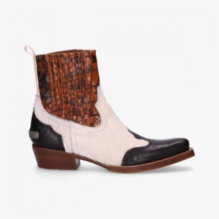 Sisterhood Western Ankle Boot Black, Off White & - Shabbies #5326655