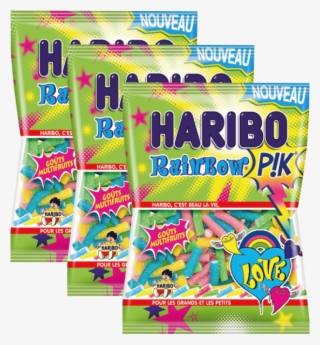 3 Sachets 120g Haribo Rainbow Pik - Bonbon Haribo Qui Pique #5331724