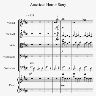 American Horror Story Sheet Music For Violin, Piano, #5331808