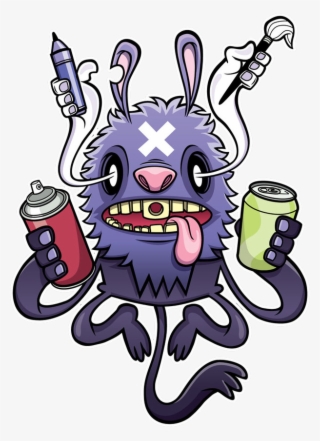 Deadmau5 Drawing Graffiti Svg Freeuse Stock - Imagenes De Monstruos De Graffiti #5332760