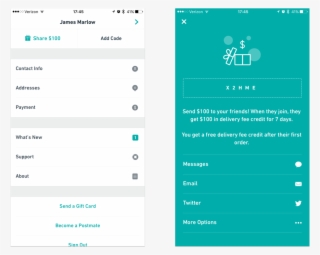 40 Mobile Examples Postmates - Mobile Phone #5341537
