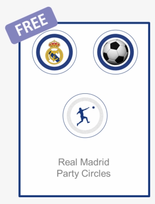 Real Madrid Party Circles - Real Madrid Printable Party #5341811