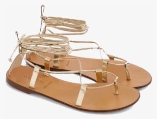 J - Crew - J Crew Gold Lace Up Sandals #5341870