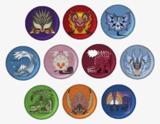 Monster Hunter Embroidered Pin Badges Monster Icons - Occupational Safety And Health #5342474
