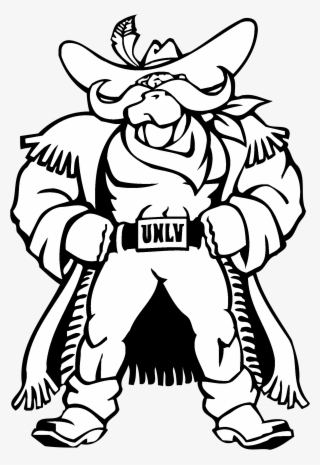 Unlv Rebels Logo Black And White - Unlv Rebels #5345479
