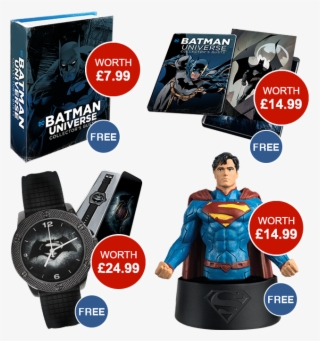 Exclusive Gifts Worth Over £60 - Dc Comics Watch Collection - Batman Vs Superman Watch #5347224