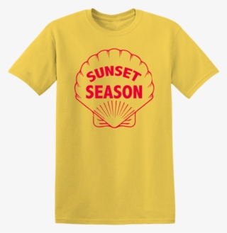 Sunset Shell Yellow Tee Ep - Gildan Gravel T Shirt #5348736