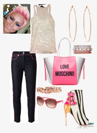 Moschino Slim Fit Jeans Love Moschino Logo Shopper #5350070